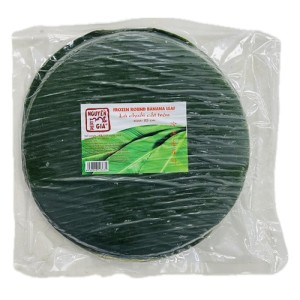 FRZ. ROUND BANANA LEAF - 25CM