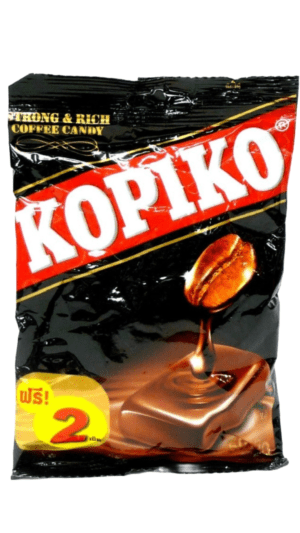 Kopiko strong and rich coffee candy.