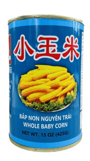 Canned whole baby corn, 15 oz.