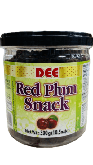 Dee Red Plum Snack, 300g jar.