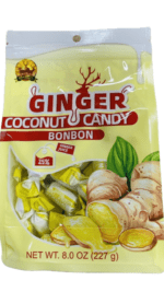 Ginger coconut candy bonbons, 8 oz.
