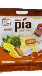 Banh Pia cake with real durian.