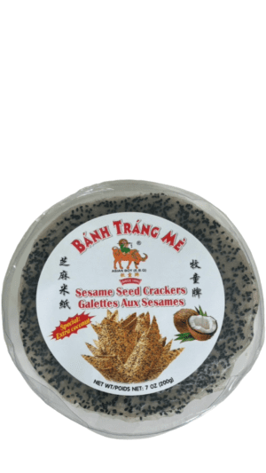 Sesame seed crackers, 7 oz. package.