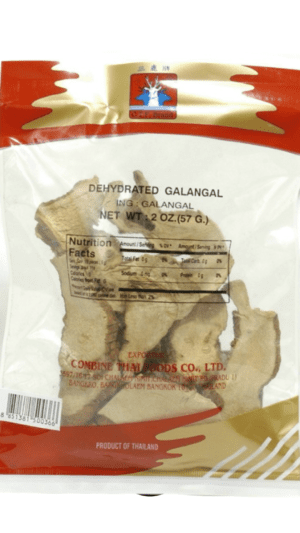 Dehydrated galangal, 2 oz, Thailand.