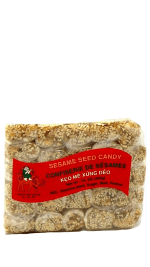 Sesame seed candy in package.