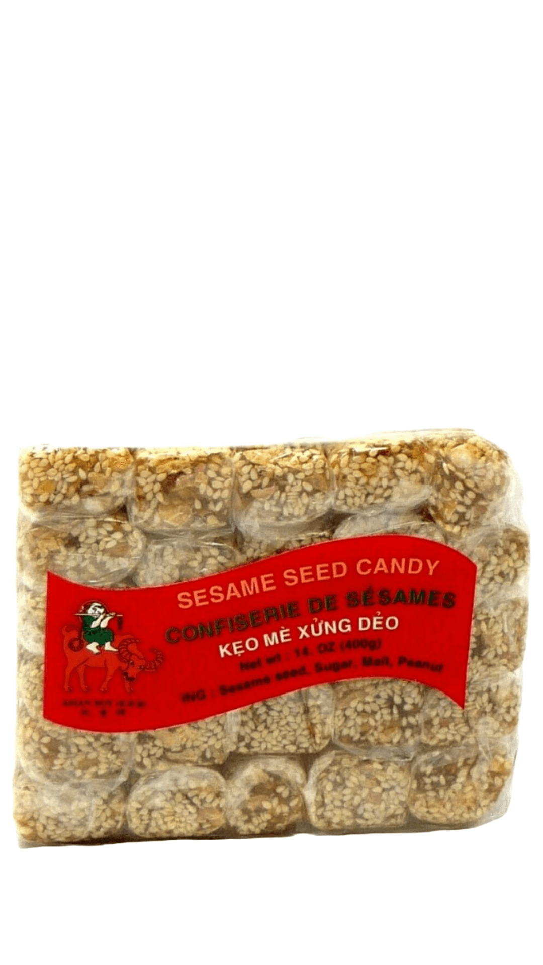 Sesame seed candy in package.