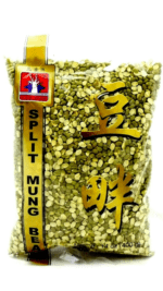 Bag of split mung beans.