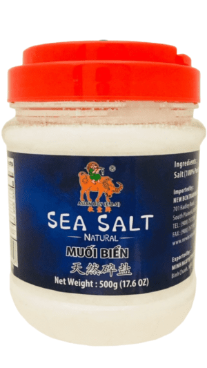 500g jar of Asian Boy natural sea salt.
