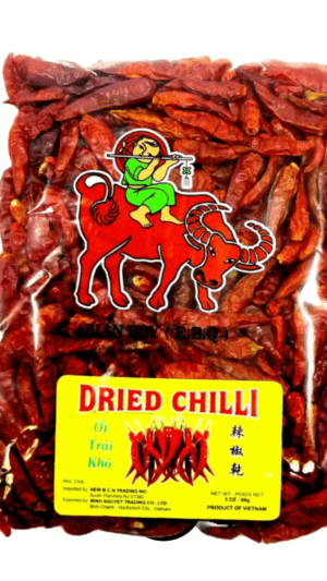 Dried chili peppers from Vietnam.