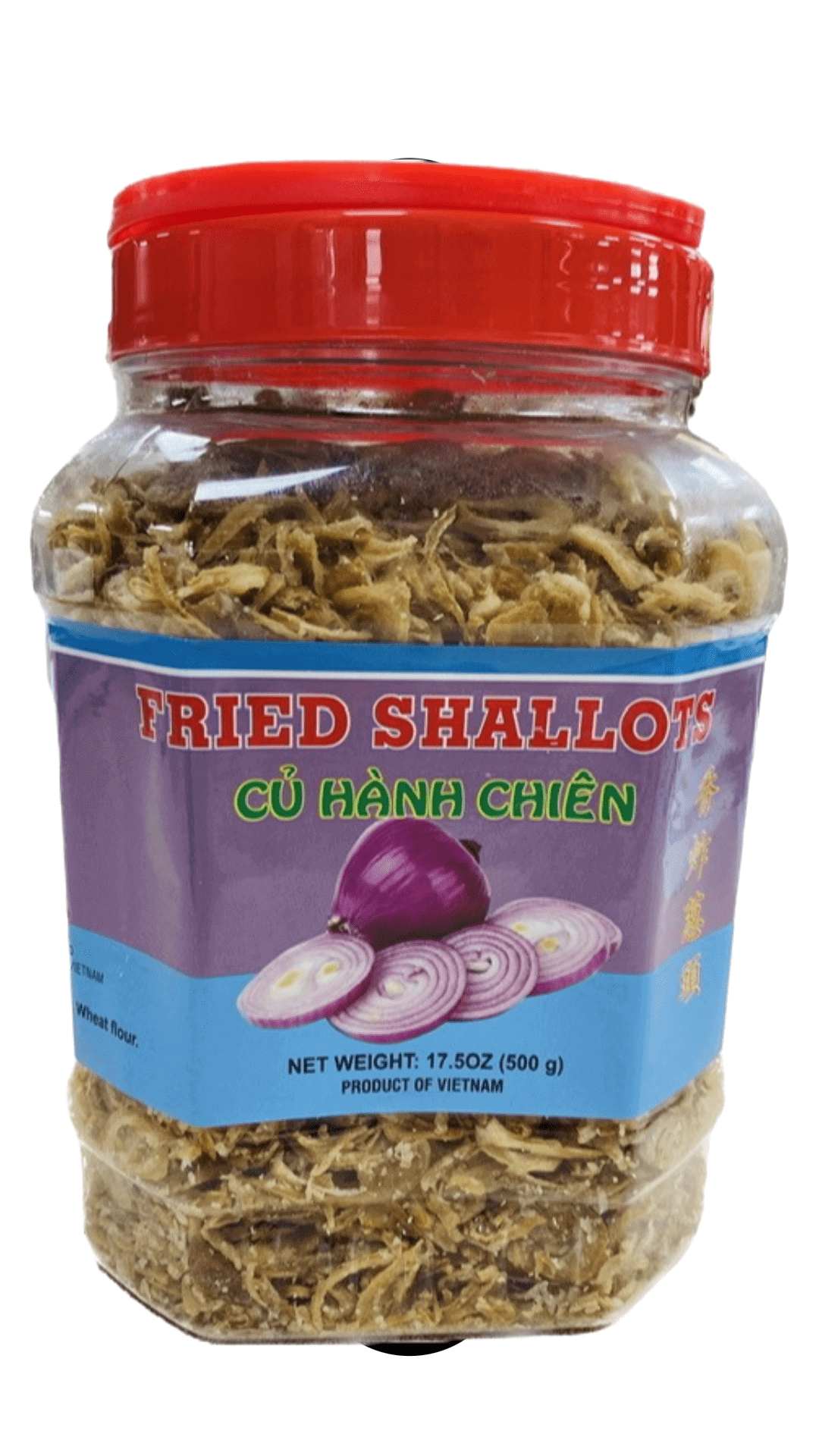 Jar of fried shallots from Vietnam.