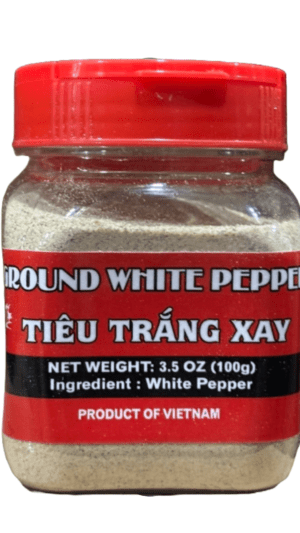 Ground Vietnamese white pepper, 3.5 oz.