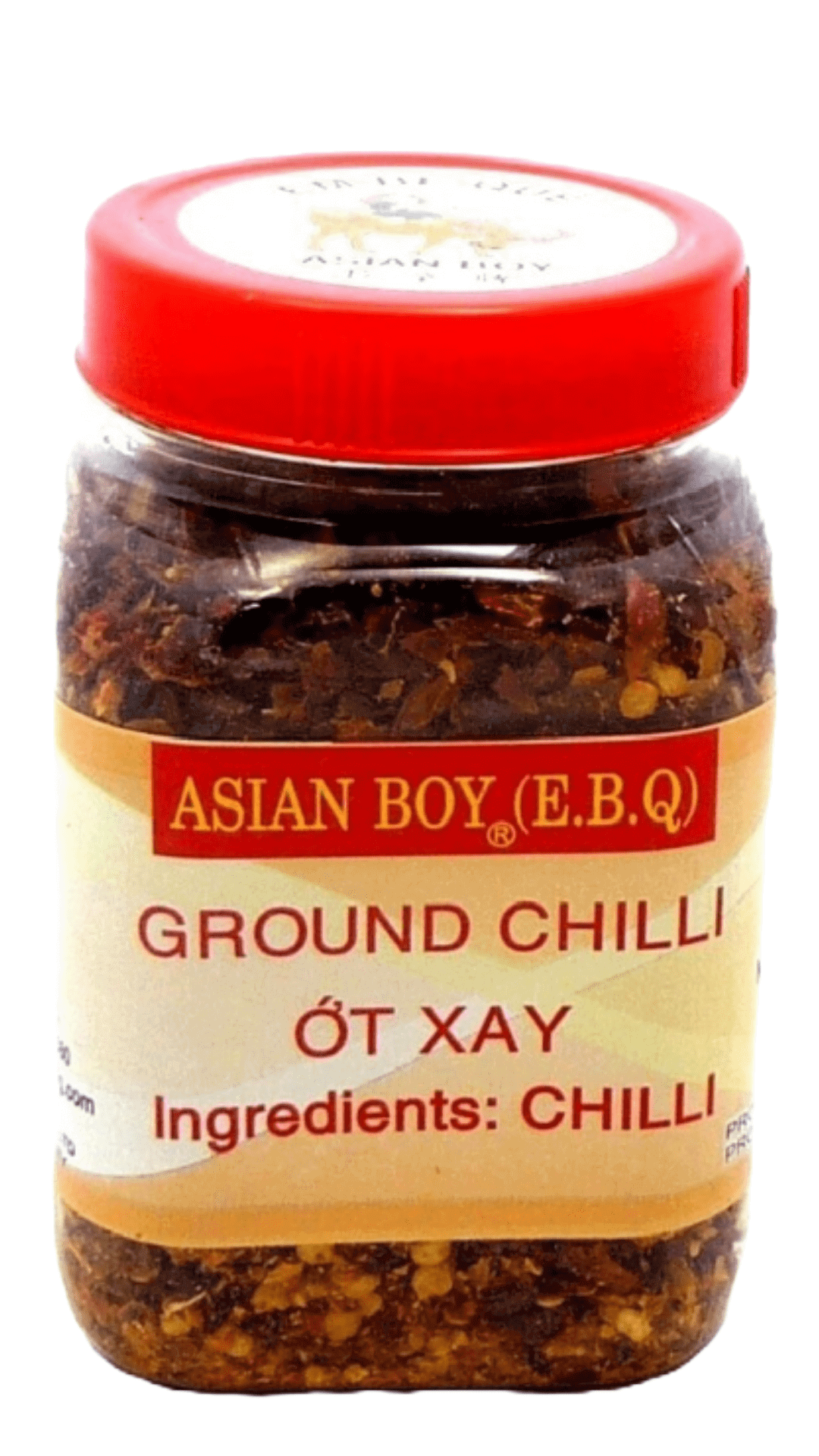 Asian Boy ground chili jar.