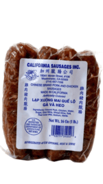 California sausages, 16 oz. package.