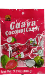 Guava coconut candy, 3.8 oz bag.