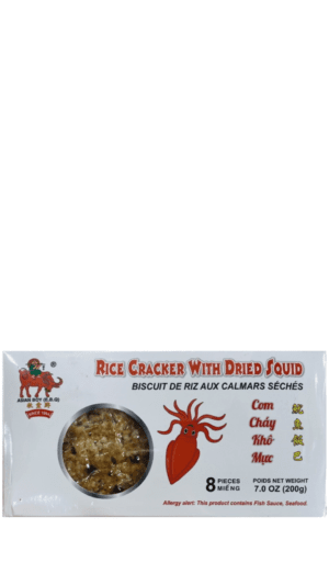 Dried squid rice crackers, 7 oz.