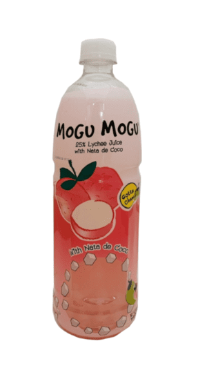 Mog Mog Lychee juice with nata de coco.