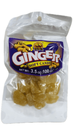 Soft ginger candy, 3.5 oz bag.