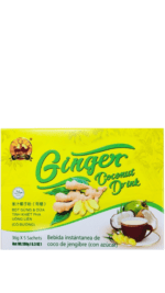 Ginger coconut drink sachets.