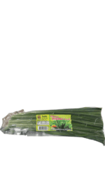 Frozen pandan leaves in a bag.
