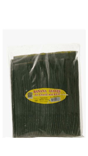 Packaged banana leaves from Thailand.