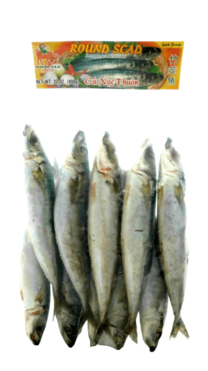 Frozen round scad fish, 32 oz.