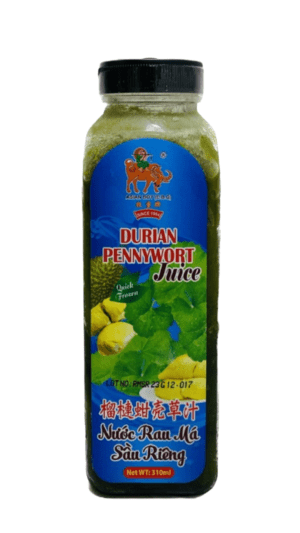Durian pennywort juice, 310ml bottle.