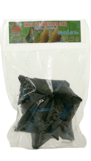 Frozen small glutinous rice cakes.