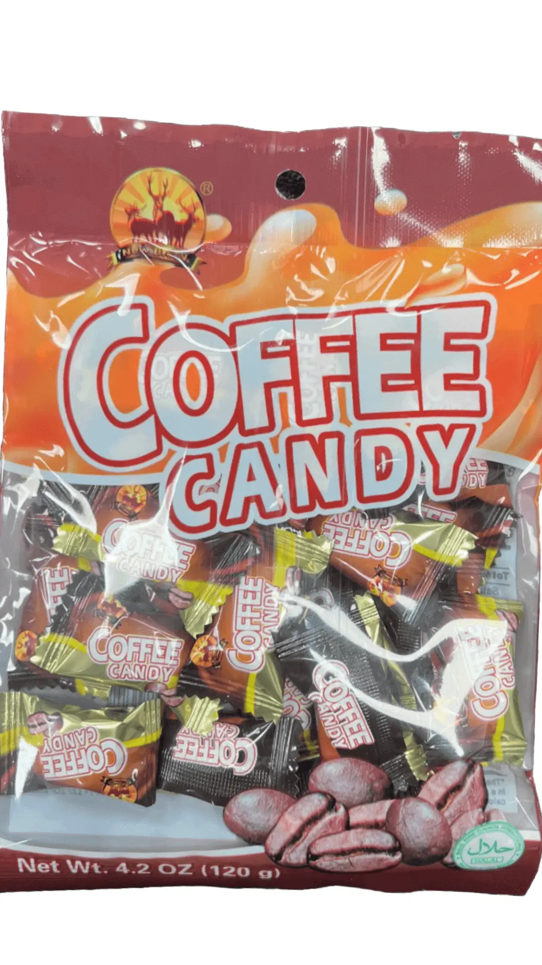 Bag of coffee flavored candies.