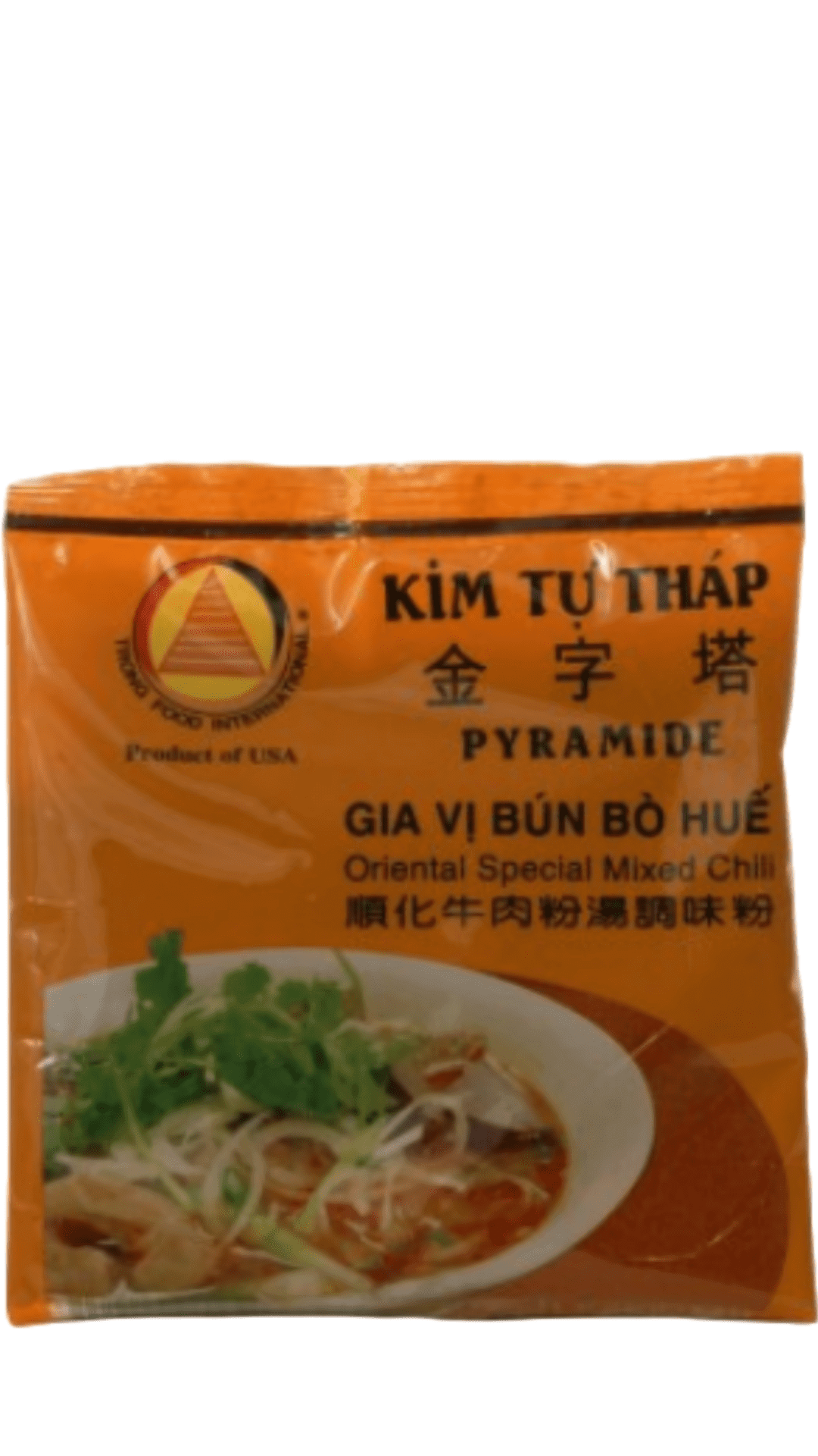 Bun bo Hue chili seasoning packet.