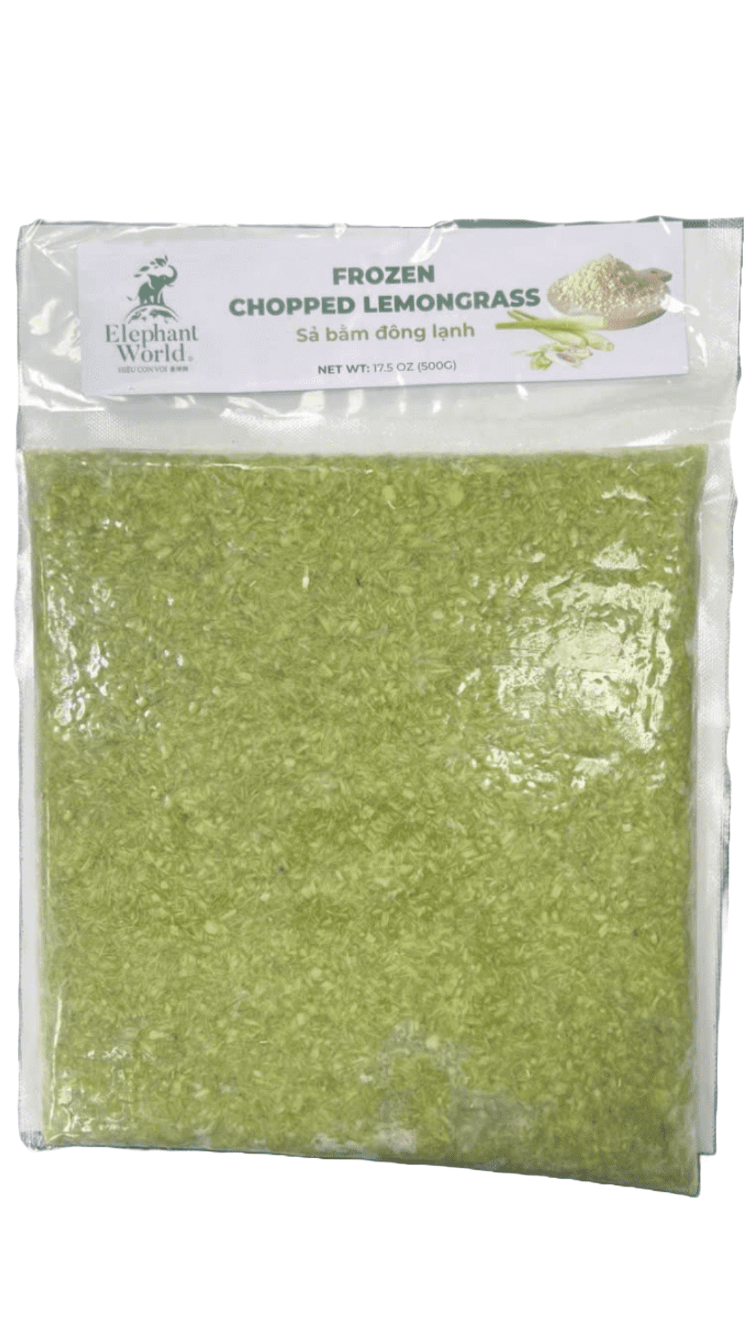 Frozen chopped lemongrass, 17.5 oz.