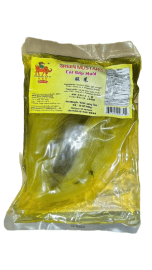 Bag of Vietnamese green mustard.