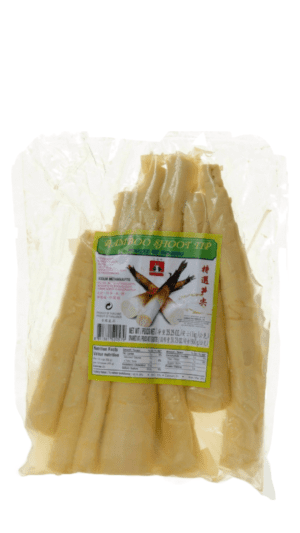 Bamboo shoot tips in package.