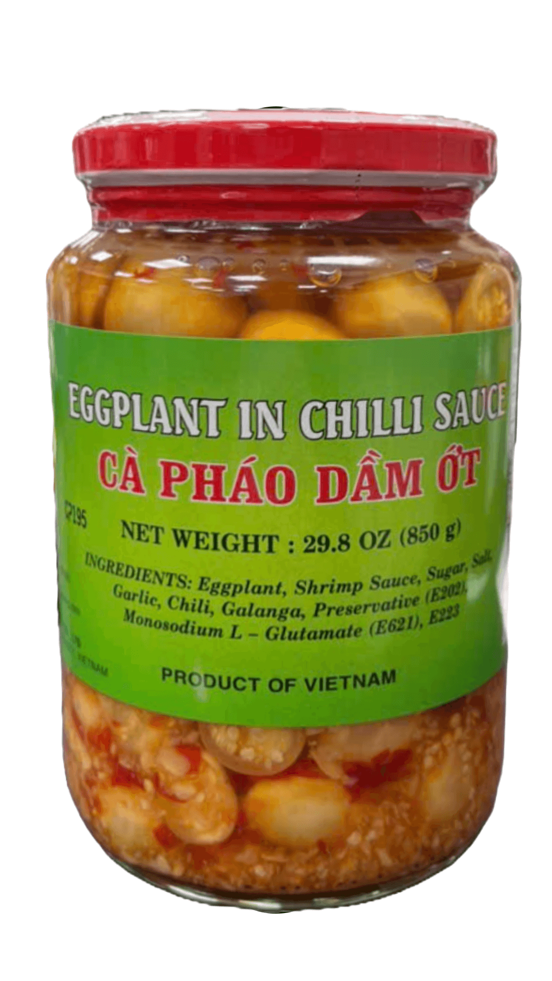 Vietnamese eggplant in chili sauce.