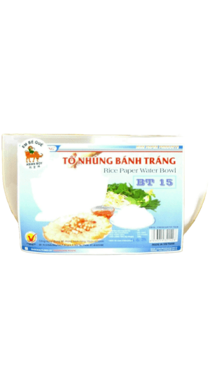 Rice paper bowl, BT 15, Made in Vietnam.