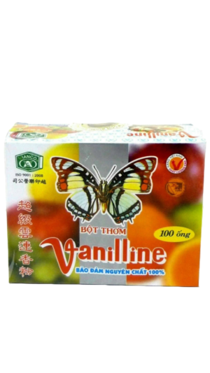 Vanilline vanilla flavoring 100g box.