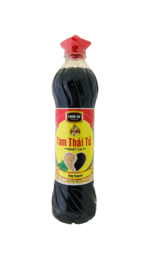 Bottle of Tam Thai Tu soy sauce.