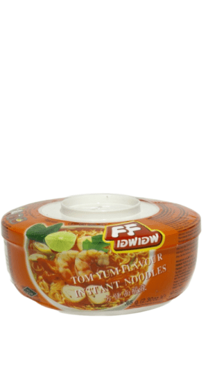 Tom Yum flavor instant noodle cup.