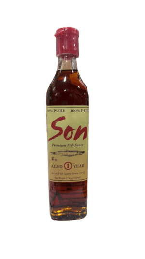 Bottle of Son premium fish sauce.