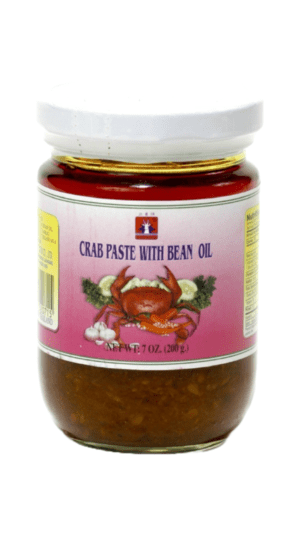 Crab paste with bean oil jar.