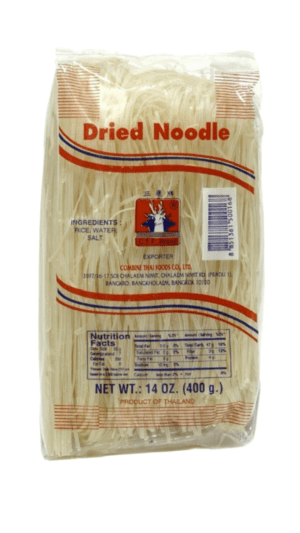 Package of dried noodles, 400 grams.