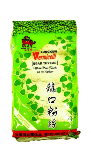 Green Lungkow bean thread vermicelli package.