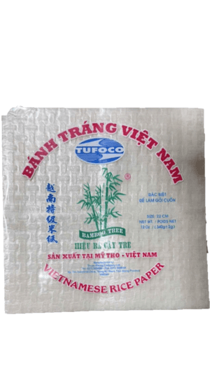 Vietnamese rice paper, 12 oz. bag.