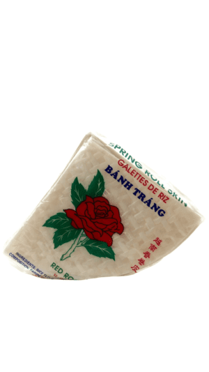 Red Rose brand rice paper wrappers.