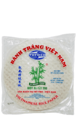 Vietnamese rice paper in package.