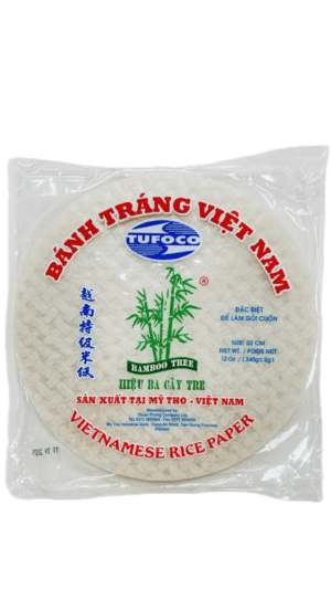 Vietnamese rice paper in package.