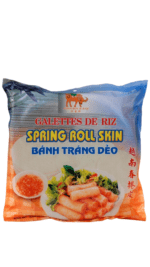 Rice paper wrappers for spring rolls.