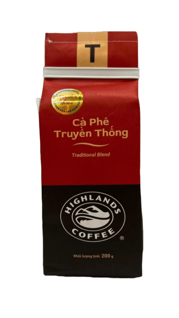 Highlands Coffee traditional blend package.