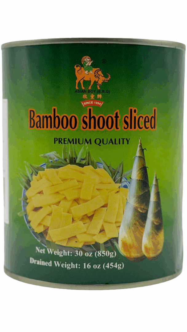 Canned sliced bamboo shoots, premium quality.