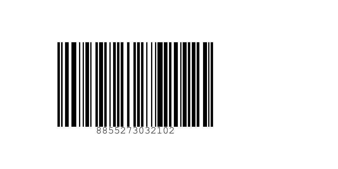 Barcode image for product scanning identification.