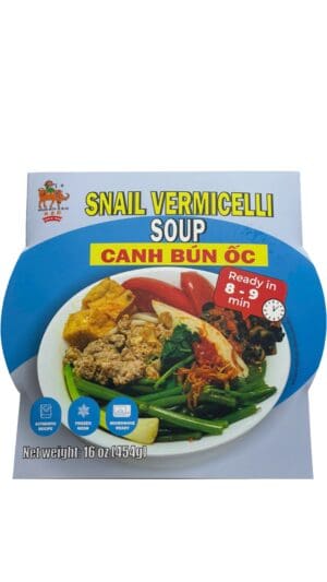 Snail vermicelli soup packaged meal design.